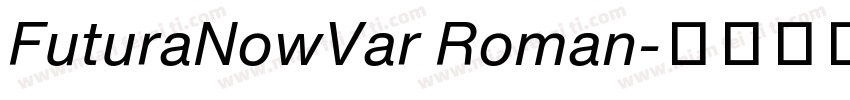 FuturaNowVar Roman字体转换